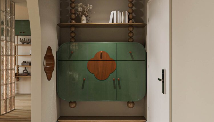 12961. Free 3D Livingroom- Kitchen Interior Model Download by Nguyen Thao