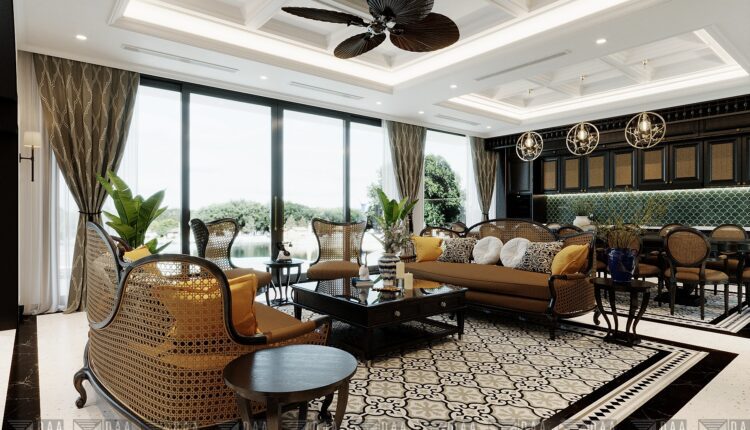12967. Free 3D Indochine Villa Interior Model Download By Duy Anh