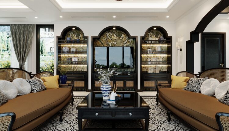 12967. Free 3D Indochine Villa Interior Model Download By Duy Anh