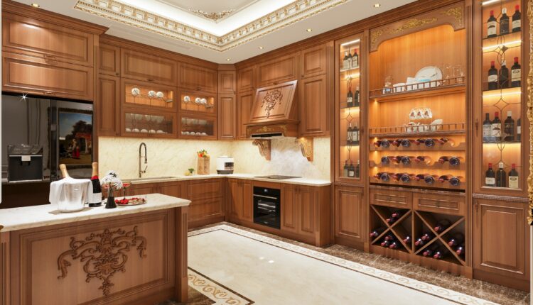 12982. 3D Living Room – Kitchen Interior Model Download by Mai Quynh