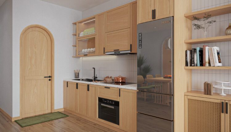 12995. 3D Living Room – Kitchen Interior Model Download by Tai Pham