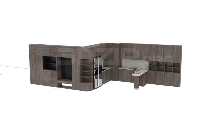 3104. Free 3D Kitchen Model Download