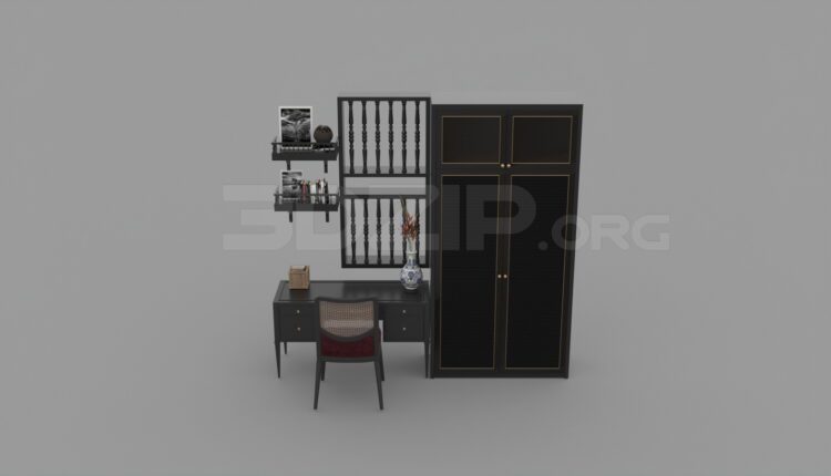 3122. Free 3D Dining Table And Chair Model Download