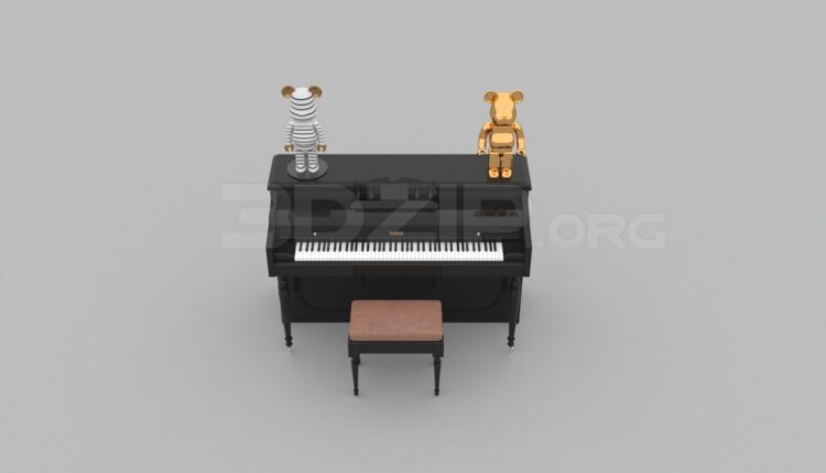 3145. Free 3D Piano Model Download