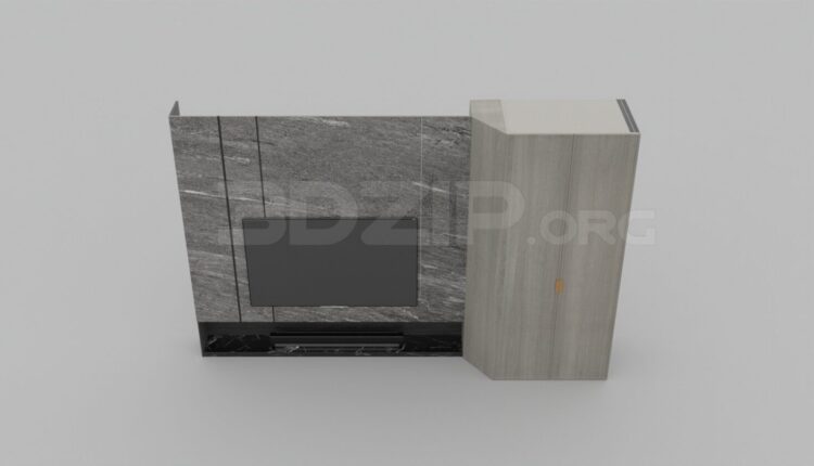 3149. Free 3D Wall TV Model Download