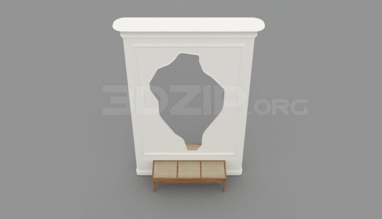 3190. Free 3D Dressing Table Model Download