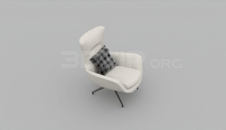 3213. Free 3D Armchair Model Download