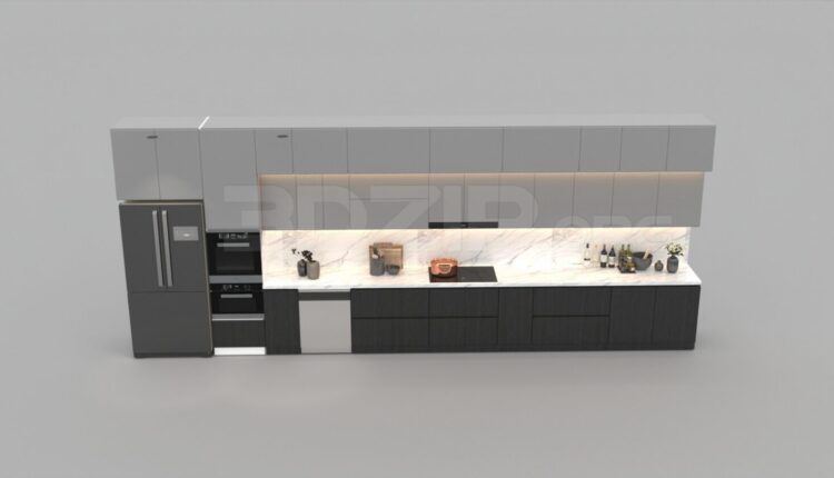 3220. Free 3D Kitchen Model Download
