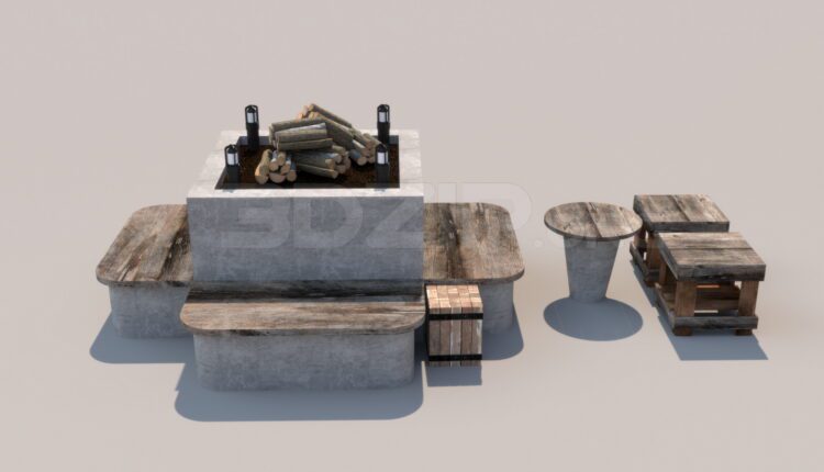 3354. Free 3D Table And Chair Model Download