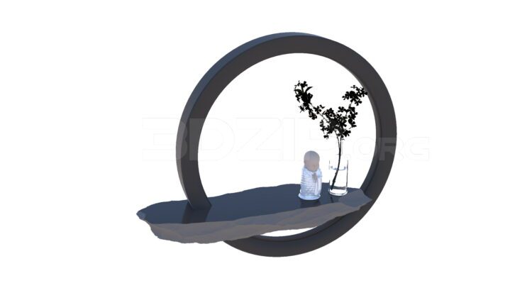 3457. Free 3D Decorative Set Model Download