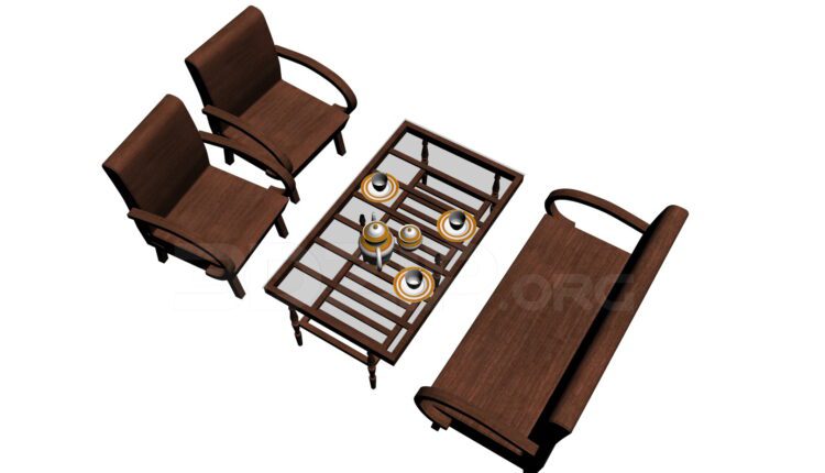 11206. File Bàn Ghế Thời Bao Cấp Cafe Cộng 3D Models Free Download