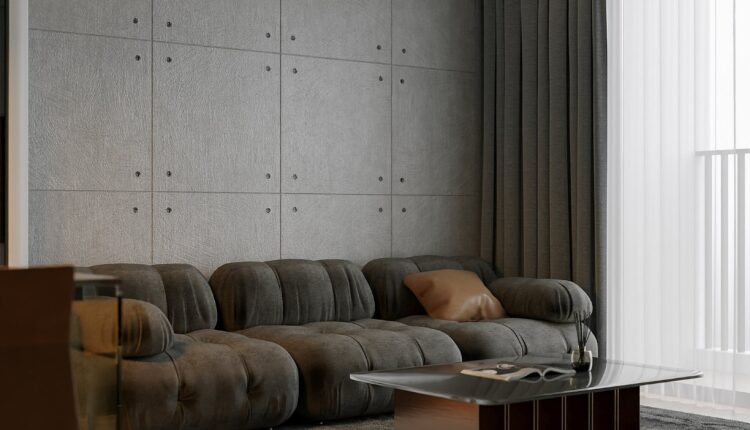 13007. 3D Living Room – Kitchen Interior Model Download by Nguyen Ha