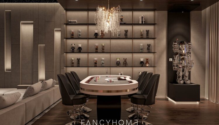 13022. Download Free POKER Room Interior Model By Ta Nhu Anh