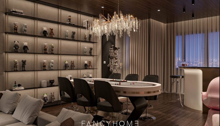 13022. Download Free POKER Room Interior Model By Ta Nhu Anh