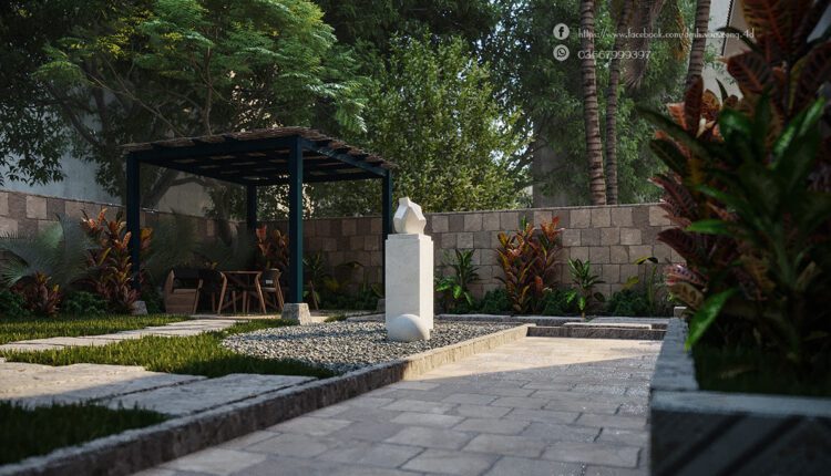 13041. Free 3D House Exterior Model Download By Dinh Van Cong