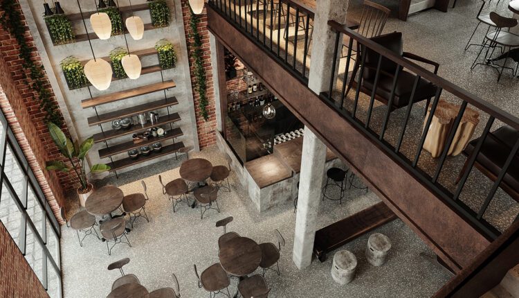 13072. Free 3D Coffee Room Interior Model Download by Trung Nguyen