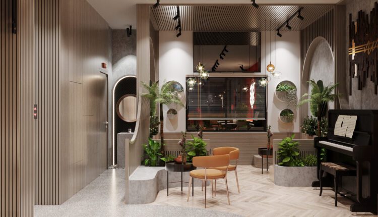 13079. Free 3D Coffee Room Interior Model Download by Dat Bui