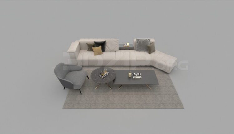 3562. Free 3D Sofa Model Download