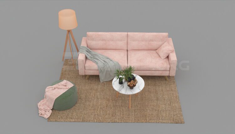 3702. Free 3D Sofa Model Download