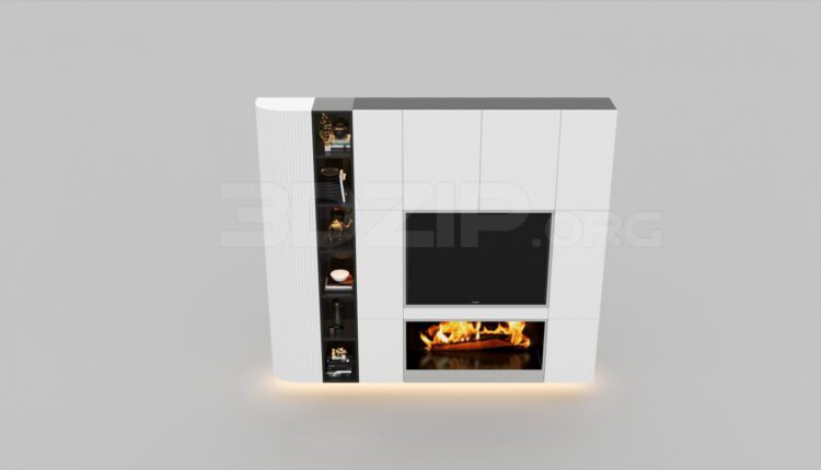 3761. Free 3D TV Cabinet Model Download