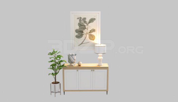3791. Free 3D Display Cabinets Model Download
