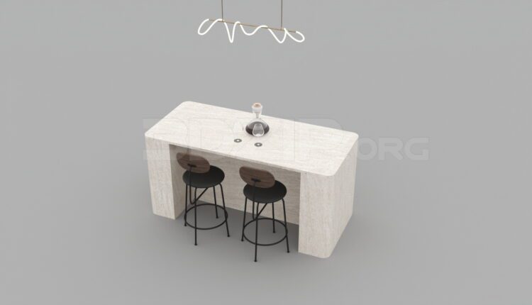 37928 Free 3D Kitchen Island Model Download