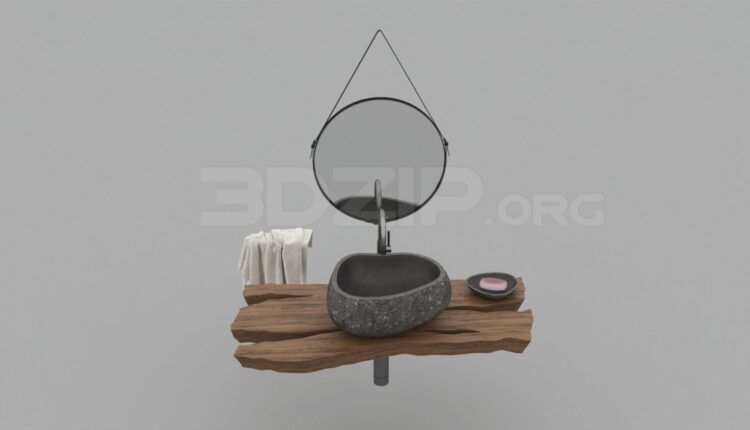 3811. Free 3D Wash Basin Model Download