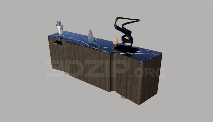 3835. Free 3D Display Cabinets Model Download