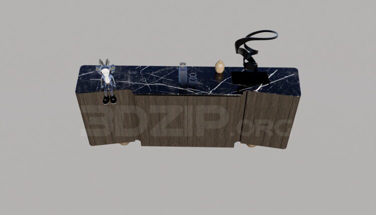 3835. Free 3D Display Cabinets Model Download