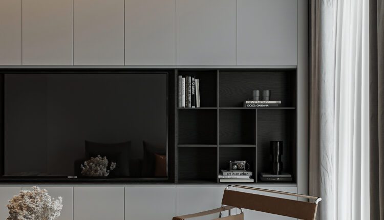 13081. 3D Living Room – Kitchen Interior Model Download by Hoa Tran