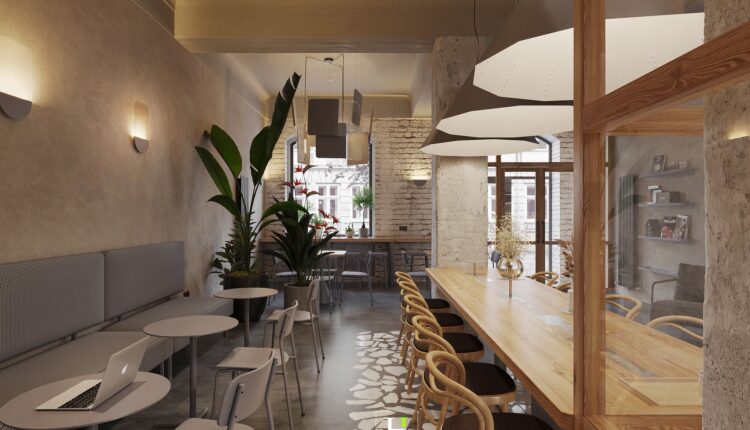 13082. Free 3D Coffee Room Interior Model Download by Hoang Thong