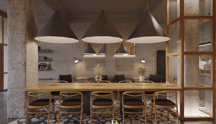 13082. Free 3D Coffee Room Interior Model Download by Hoang Thong