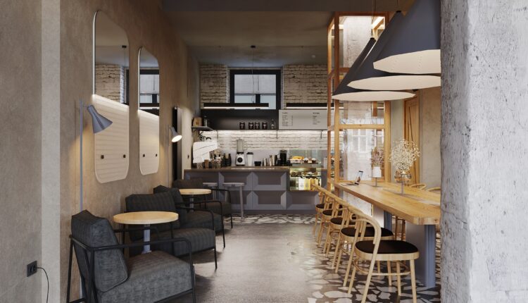 13082. Free 3D Coffee Room Interior Model Download by Hoang Thong