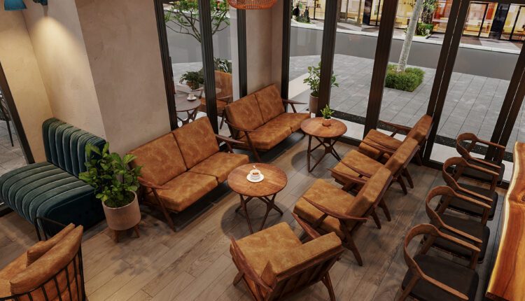 13086. Free 3D Coffee Room Interior Model Download by Trung Nguyen