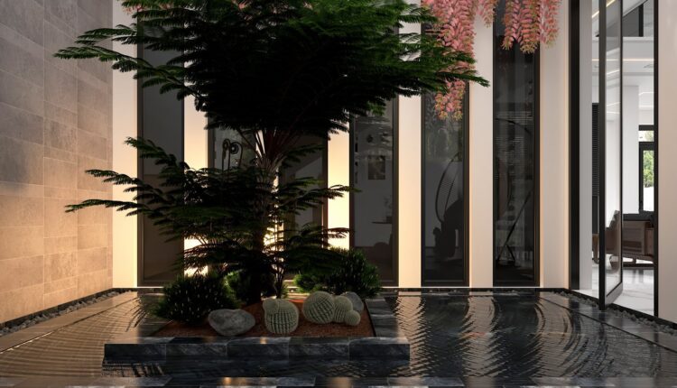 13106. 3D Living Room – Kitchen Interior Model Download by Hai An Vu