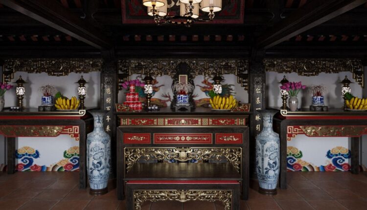 13141. Free 3D Altar Room Interior Model Download by Hieu Tran