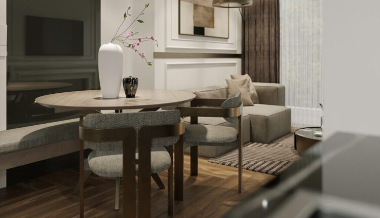 13143. 3D Living Room – Kitchen Interior Model Download by Trung Nghia (3)