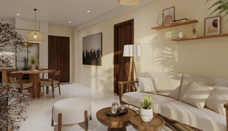 13085. 3D Living Room – Kitchen Interior Model Download by Nguyen Duc Anh