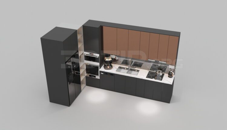 3852. Free 3D Kitchen Model Download