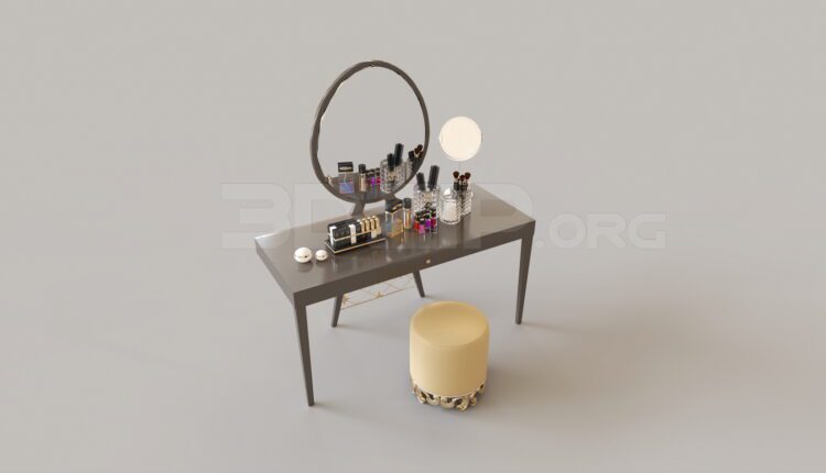 3972. Free 3D Dressing Table Model Download