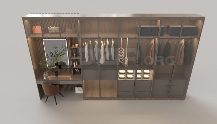 4009. Free 3D Wardrobe Model Download