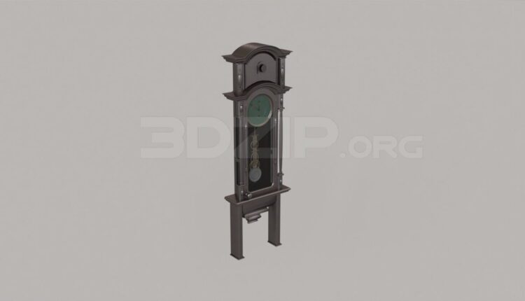 4041. Free 3D Stand Clock Model Download