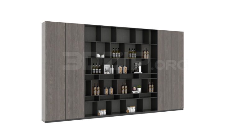 4342. Free 3D Wine Cabine Model Download