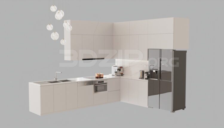 4435. Free 3D Kitchen Model Download