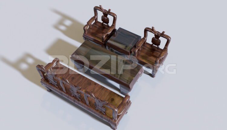 11226. Thư viện 3dsmax tổng hợp về bàn ghế đồng kỵ, trường kỷ miễn phí tải về