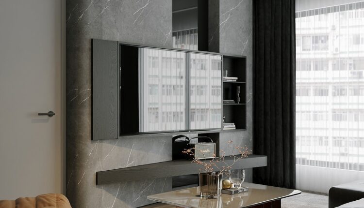 13196. 3D Living Room – Kitchen Interior Model Download by Trung Nghia