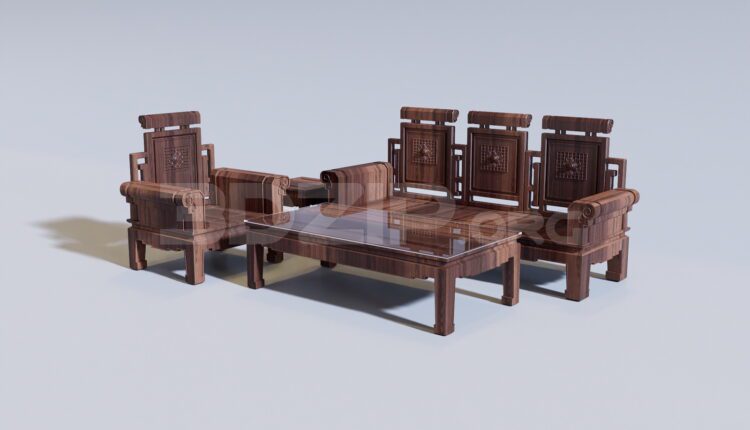 11239. 3D Model of Sofa Dong Ky For Download