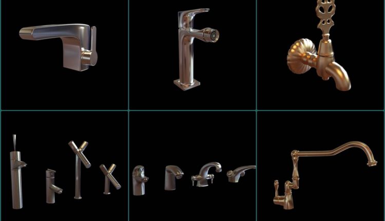 11253. A Collection Of Faucets 3dsmax Models Free Download