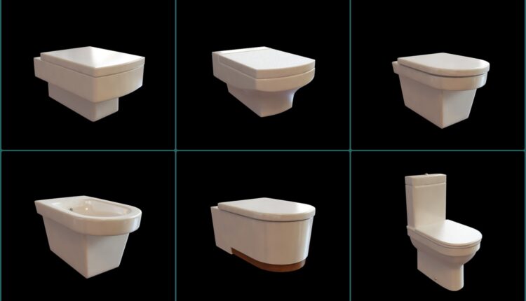 11255. A Collection Of Toilet And Bidet 3dsmax Models Free Download