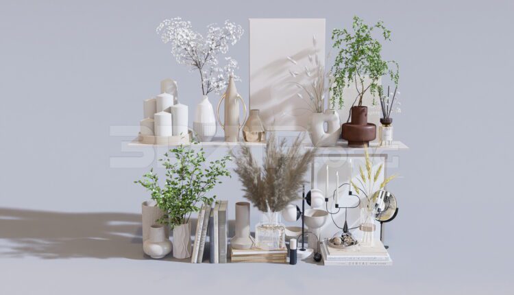 11266. Free 3D Decorative Set Model Download
